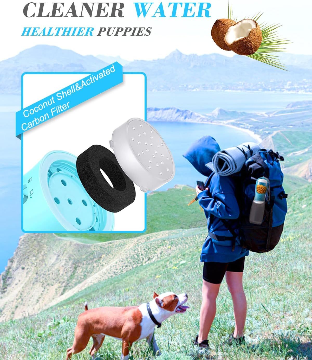 Portable 2-in-1 Pet Water Bottle & Food Container – Perfect for Walks & Hikes